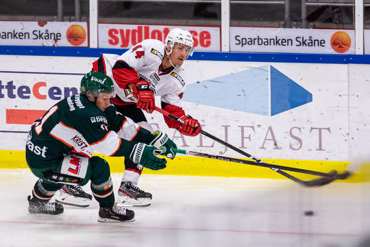 Malmö Redhawks Jesper Jensen Aabo mot Kristianstads