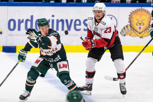 Kristianstads Kalle Miketinac och Malmö Redhawks