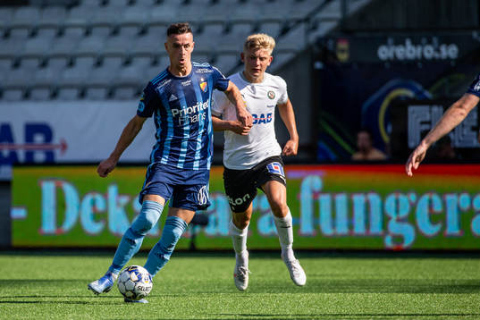 Djurgårdens Haris Radetinac och Örebros Dennis Collander