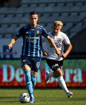 Djurgårdens Haris Radetinac och Örebros Dennis Collander