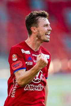 Östers Nicolas Mortensen jublar