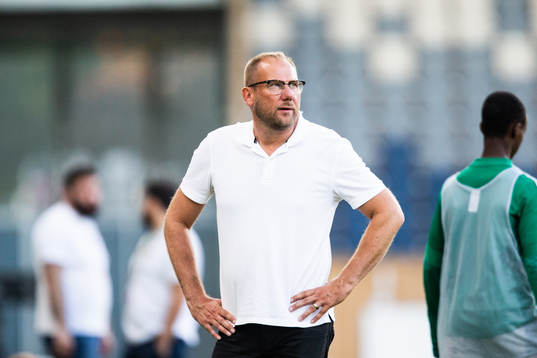 Halmstads tränare Magnus Haglund deppar