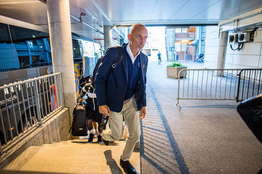 Lars Bohinen, head coach of Aalesund, arrives