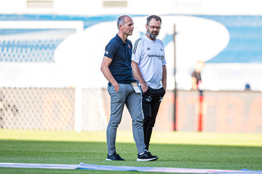 Bjørn Erik Melland, sports director of Aalesund, and Geir