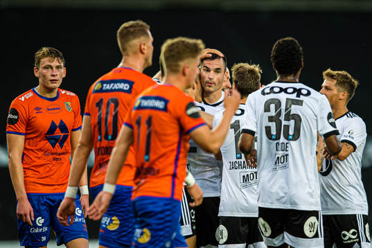 Dino Islamovic of Rosenborg celebrates