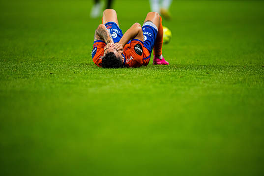 Niklas Fernando Nygaard Castro of Aalesund looks dejected