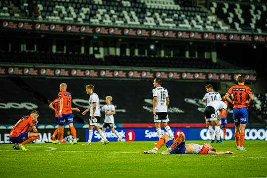 Sigurd Hauso Haugen of Aalesund looks dejected