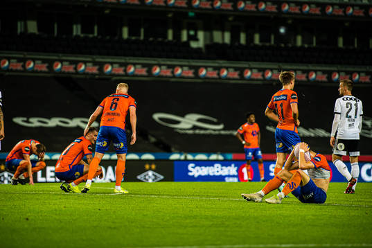 Sigurd Hauso Haugen of Aalesund looks dejected