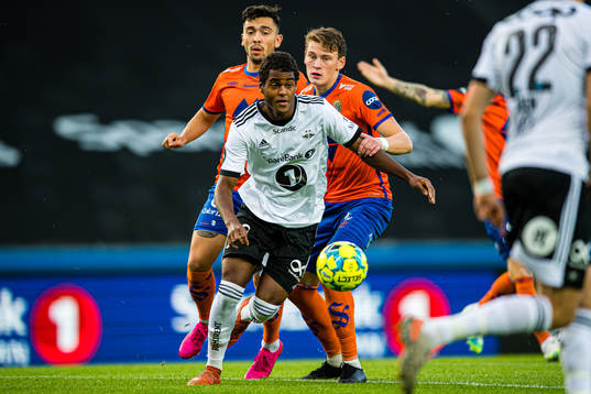 Emil Konradsen Ceide of Rosenborg and Isak Dybvik Määttä
