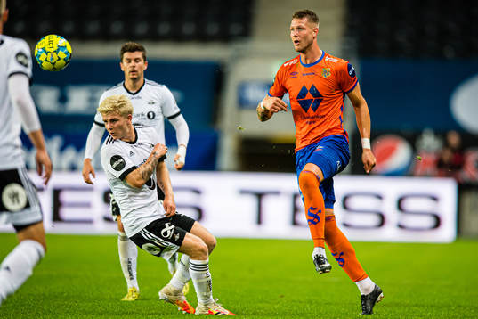 Edvard Sandvik Tagseth of Rosenborg and Holmbert Aron Briem