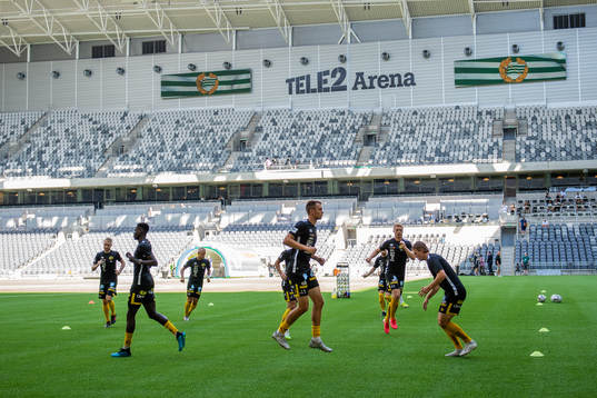 Elfsborgs spelare värmer upp