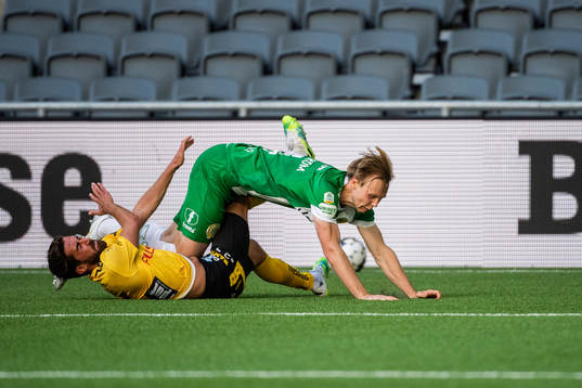 Elfsborgs Frederik Holst och Hammarbys Tim Söderström
