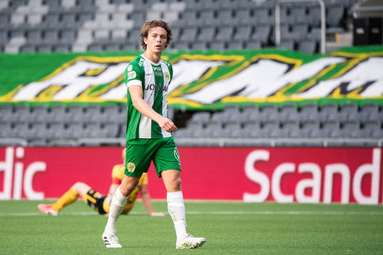 Hammarbys Kalle Björklund deppar