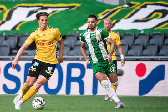Elfsborgs Simon Olsson och Hammarbys Vladimir Rodic