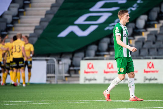 Hammarbys Aron Johansson deppar
