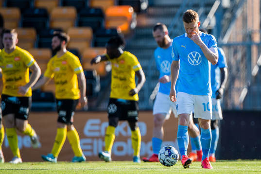 Malmö FFs Anders Bleg Christiansen deppar