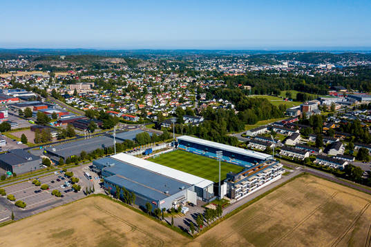 General view of Sandefjord Arena