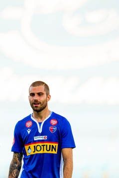 Ruben Herraiz «Rufo» Alcaraz of Sandefjord looks dejected