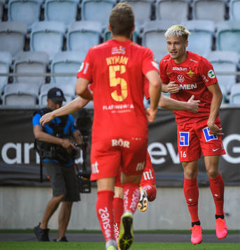 IFK Norrköpings Pontus Almqvist jublar