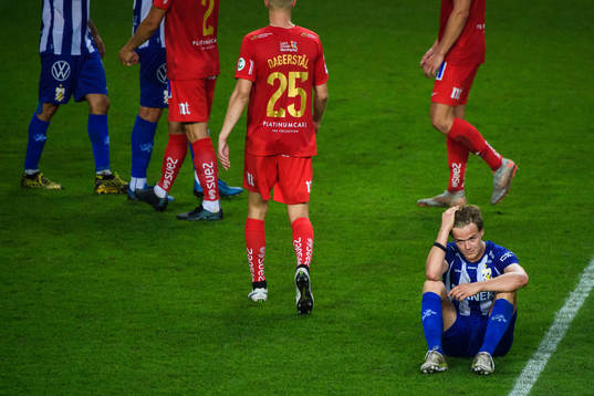 IFK Göteborgs August Erlingmark deppar