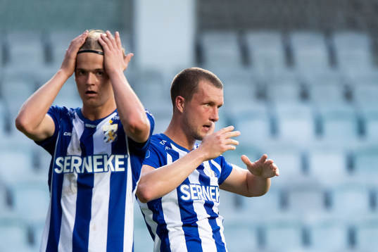 IFK Göteborgs August Erlingmark och Jakob Johansson