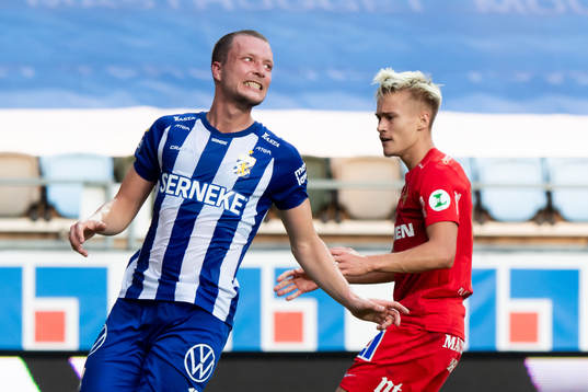 IFK Göteborgs Jakob Johansson reagerar