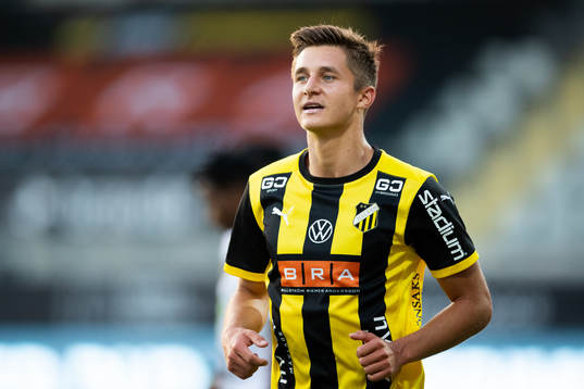 Häckens Leo Bengtsson jublar