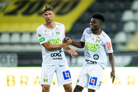 Varbergs Alibek Aliev och Gideon Mensah deppar
