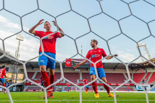 Helsingborgs Jakob Voelkerling Persson och Anders Randrup