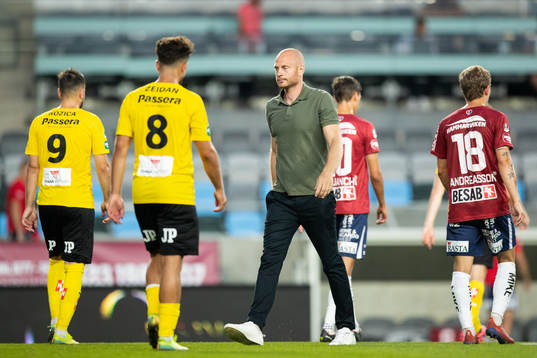 Jönköpings tränare Andreas Brännström deppar