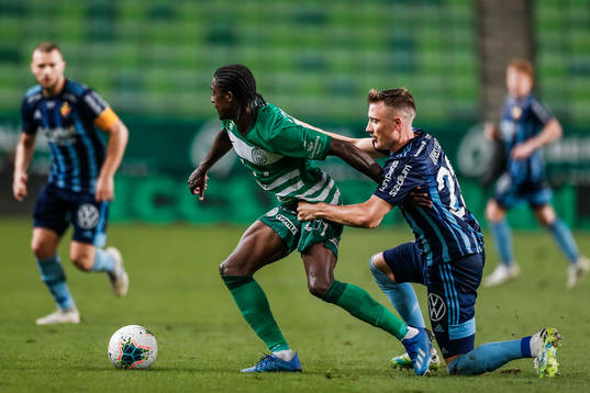 Somalia of Ferencvaros and Fredrik Ulvestad of Djurgården