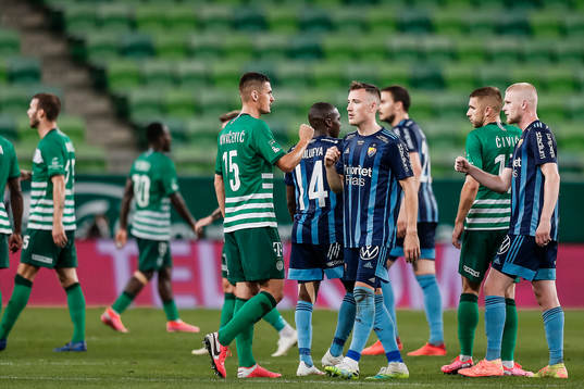 Fredrik Ulvestad of Djurgården looks dejected