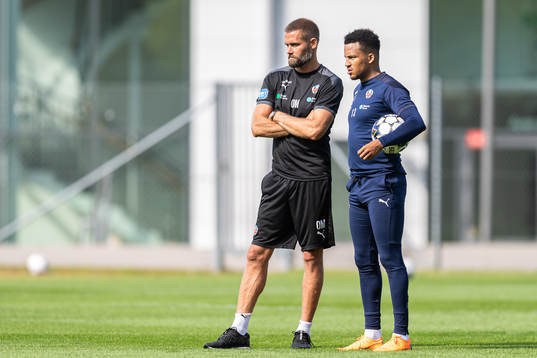 Tränare Olof Mellberg och Martin Olsson