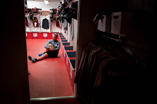 Timrås Jonathan Dahlen stretchar