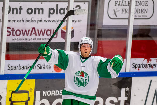Rögles Simon Ryfors  jublar