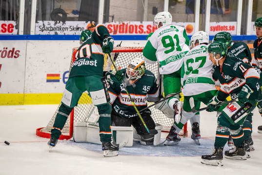Rögles Adam Tambellini och Leon Bristedt oroar framför
