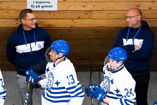 Leksands tränare Björn Hellkvist och assisterande