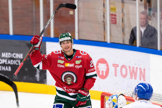 Frölundas Johan Sundström jublar