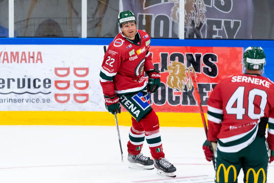 Frölundas Linus Nässén jublar