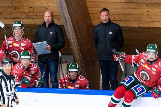 Frölundas assisterande tränare Anders Burström och
