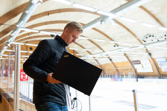 Frölundas videocoach Erik Lignell