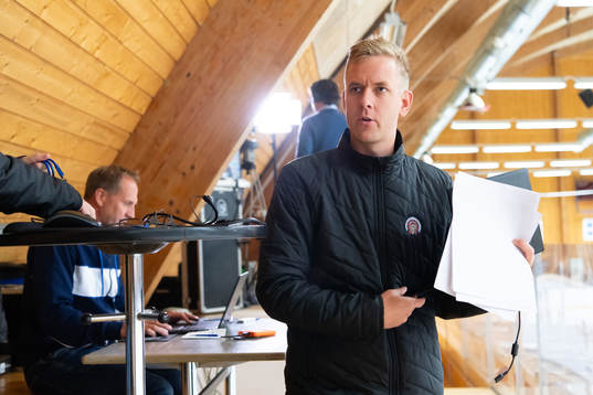 Frölundas videocoach Erik Lignell