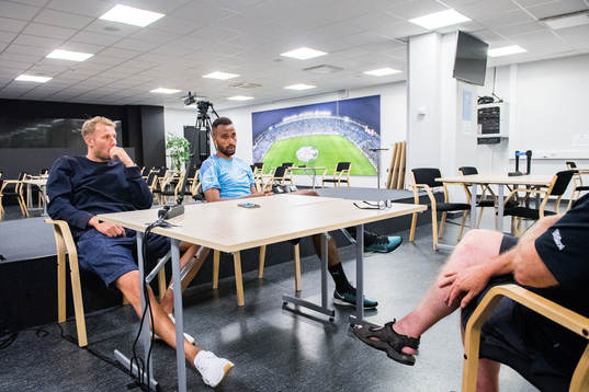 Malmö FFs Isaac Kiese Thelin och Ola Toivonen