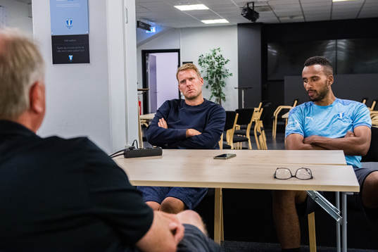 Malmö FFs Isaac Kiese Thelin och Ola Toivonen
