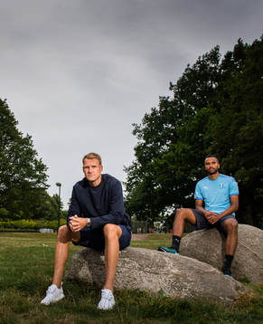 Malmö FFs Isaac Kiese Thelin och Ola Toivonen