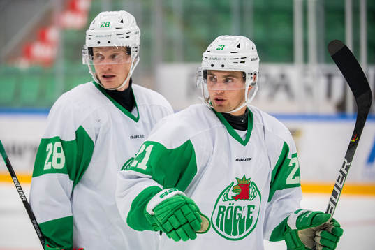 Rögles Anton Bengtsson och Nils Höglander