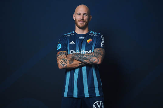På denna handoutbild från Djurgården ses nyförvärvet