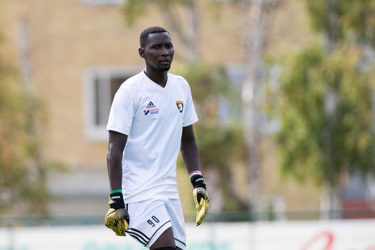 Malmö Citys målvakt Ronald Lubwama