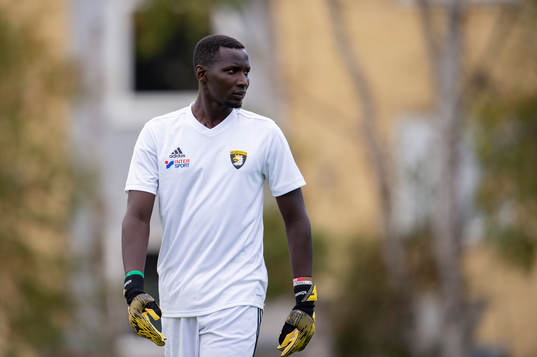 Malmö Citys målvakt Ronald Lubwama
