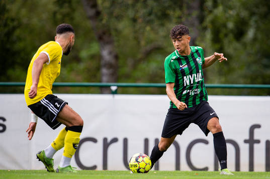 Högaborgs Ahmad Abed och Malmö Citys HAdi Haj-Kassem